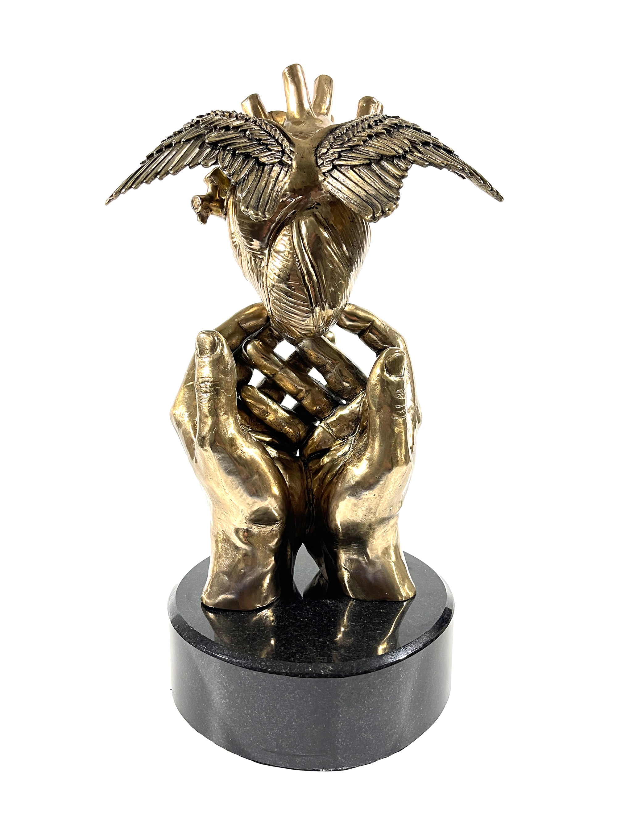 Freedom Love - 14" Bronze Sculpture