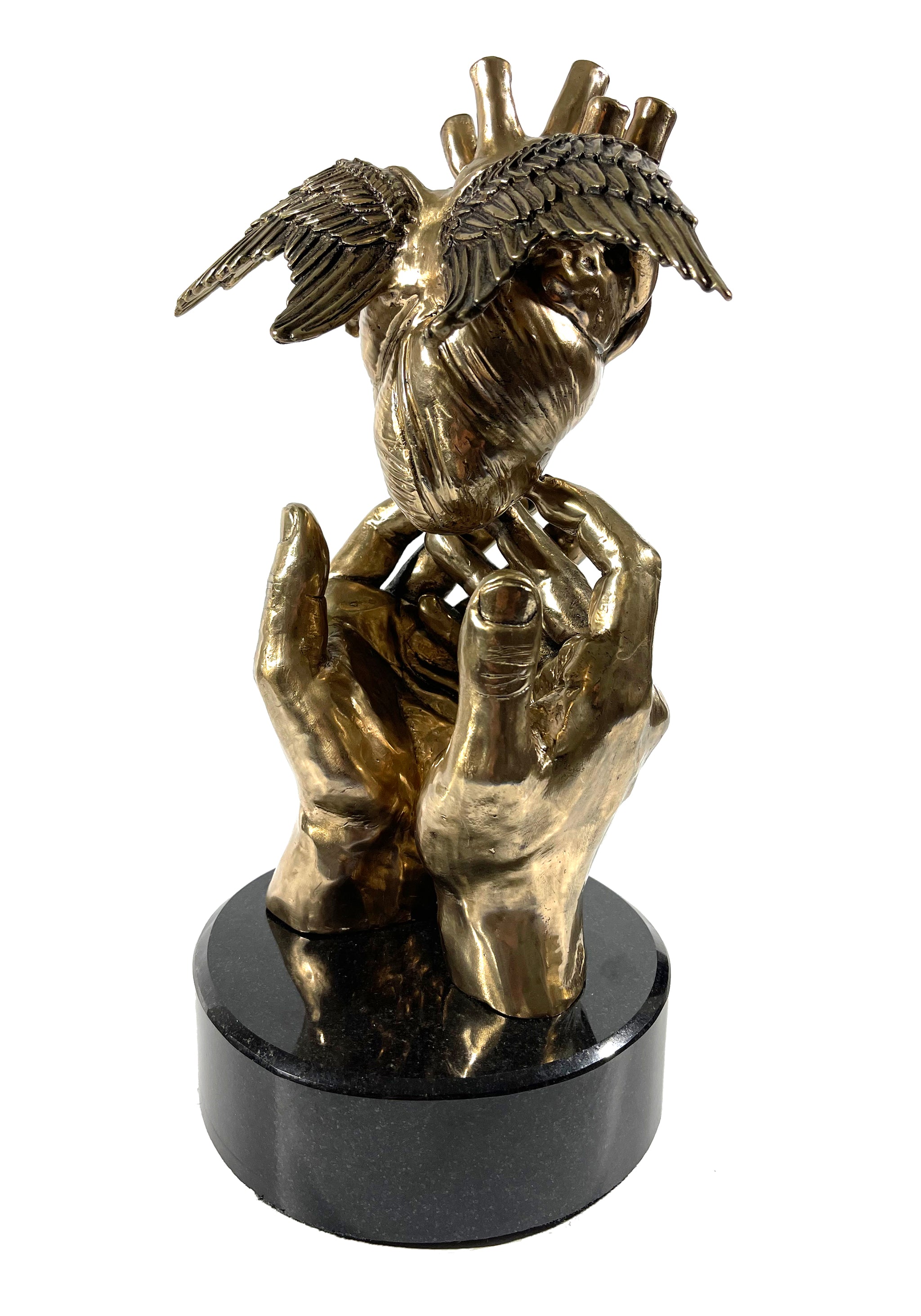 Freedom Love - 14" Bronze Sculpture