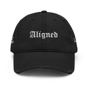 "Aligned 222" - Distressed Dad Hat